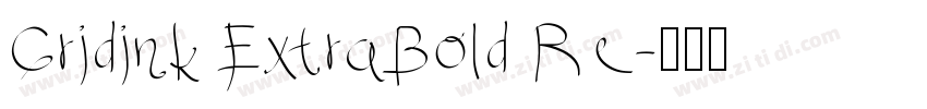 Gridink ExtraBold Re字体转换